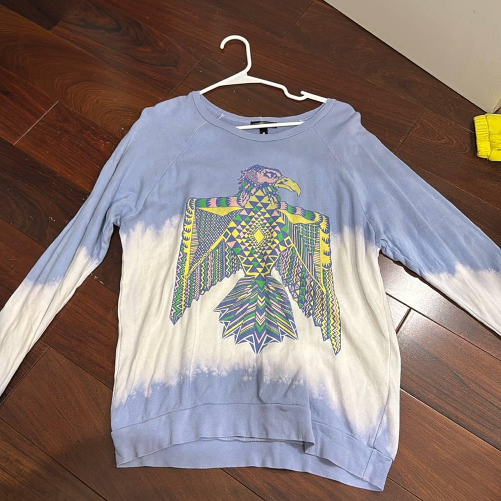 Lauren Moshi X Aqua Collab Eagle long sleeve shirt